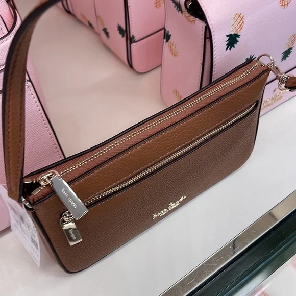 Kate Spade Leila Pebble Leather Convertible Wristlet Wallet Clutch - Picture 15 of 16